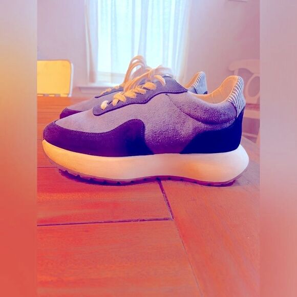 GOODNEWS KOOK SNEAKER IN NAVY, low-top runner US 9/7.5 EUR 40 Made in Portugal - Picture 9 of 14